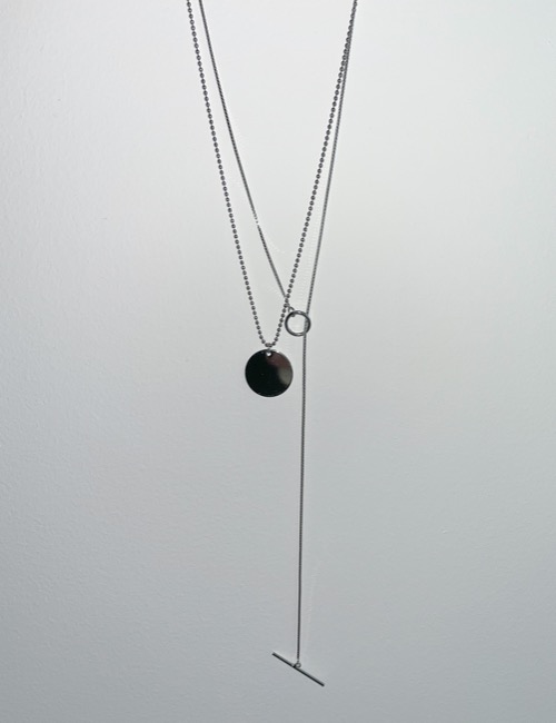 round hook layered set necklace