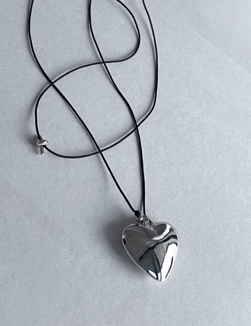 heart long necklace