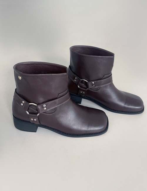 ring square short boots