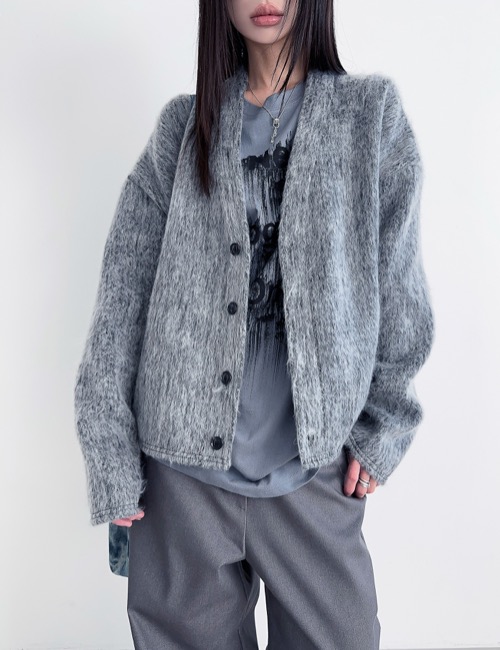 wool mohair over cardigan
