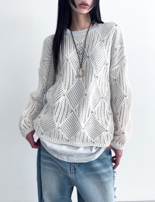 cubic see through knit
