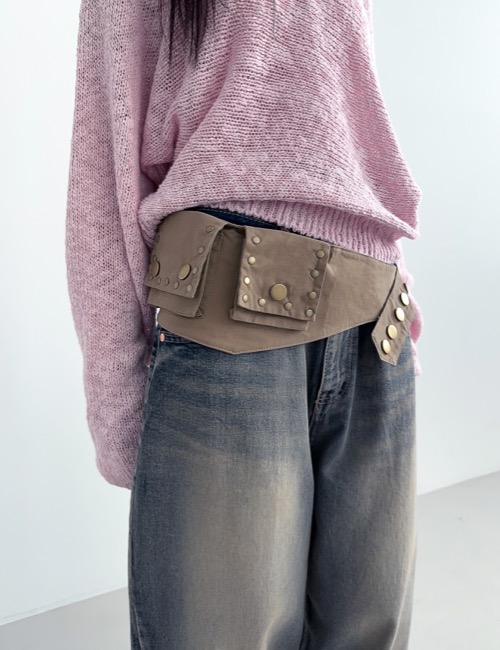 stud pocket cotton belt