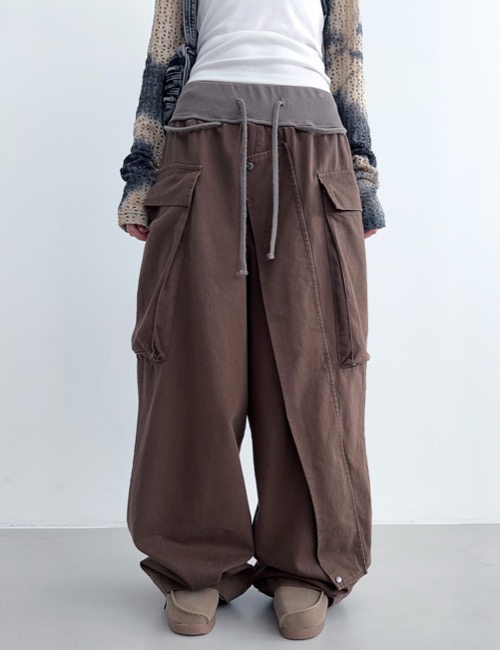 over cargo washing cotton pants