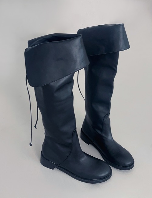 3 way fold leather boots