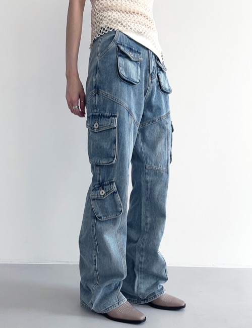 hardtack pocket straight denim pants